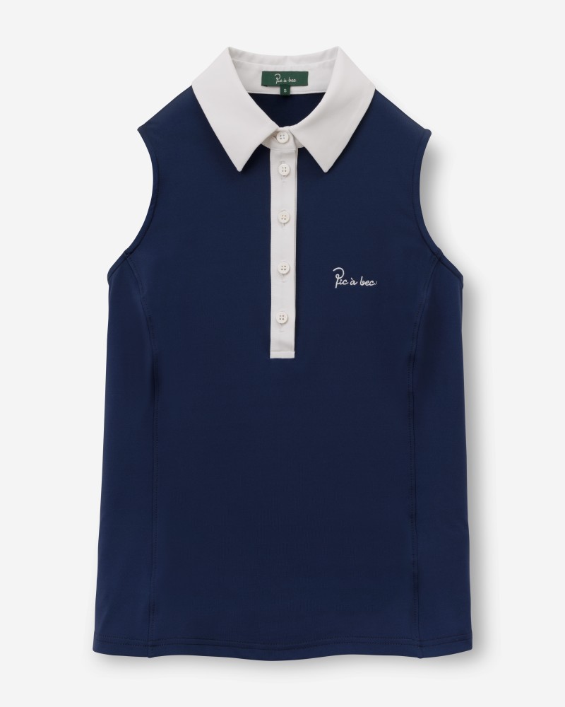 Polo damskie bez rękawów ELAN SLEEVELESS | PIC A BEC