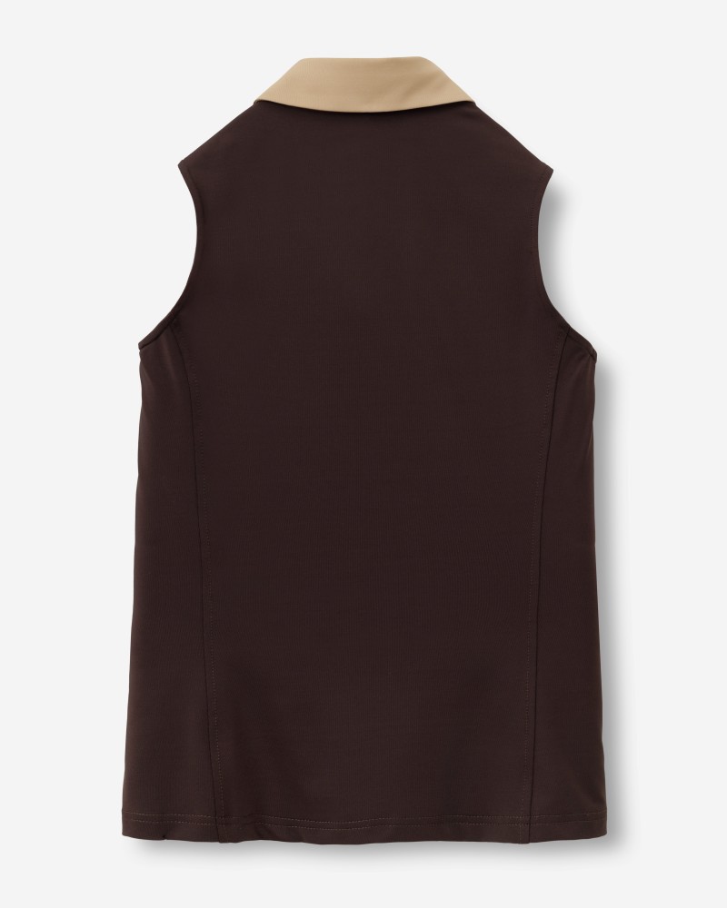Polo damskie bez rękawów ELAN SLEEVELESS | PIC A BEC